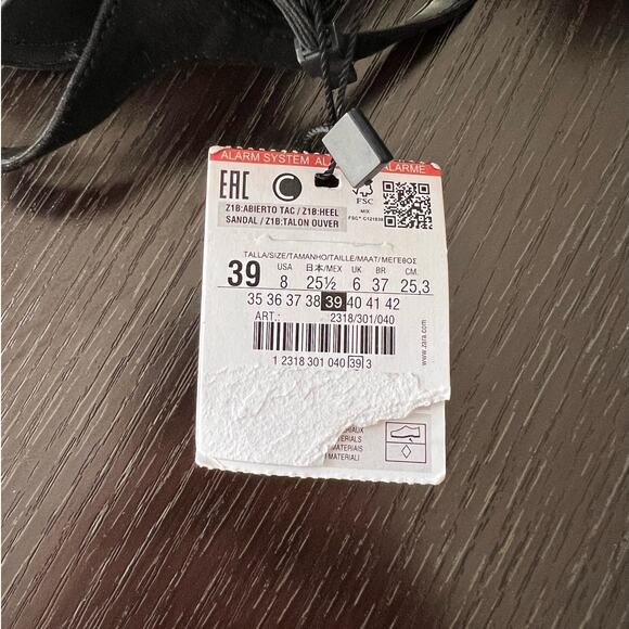 Zara Basic Black Sandals with Acrylic Clear High Heel - 8/39 - Picture 10 of 10